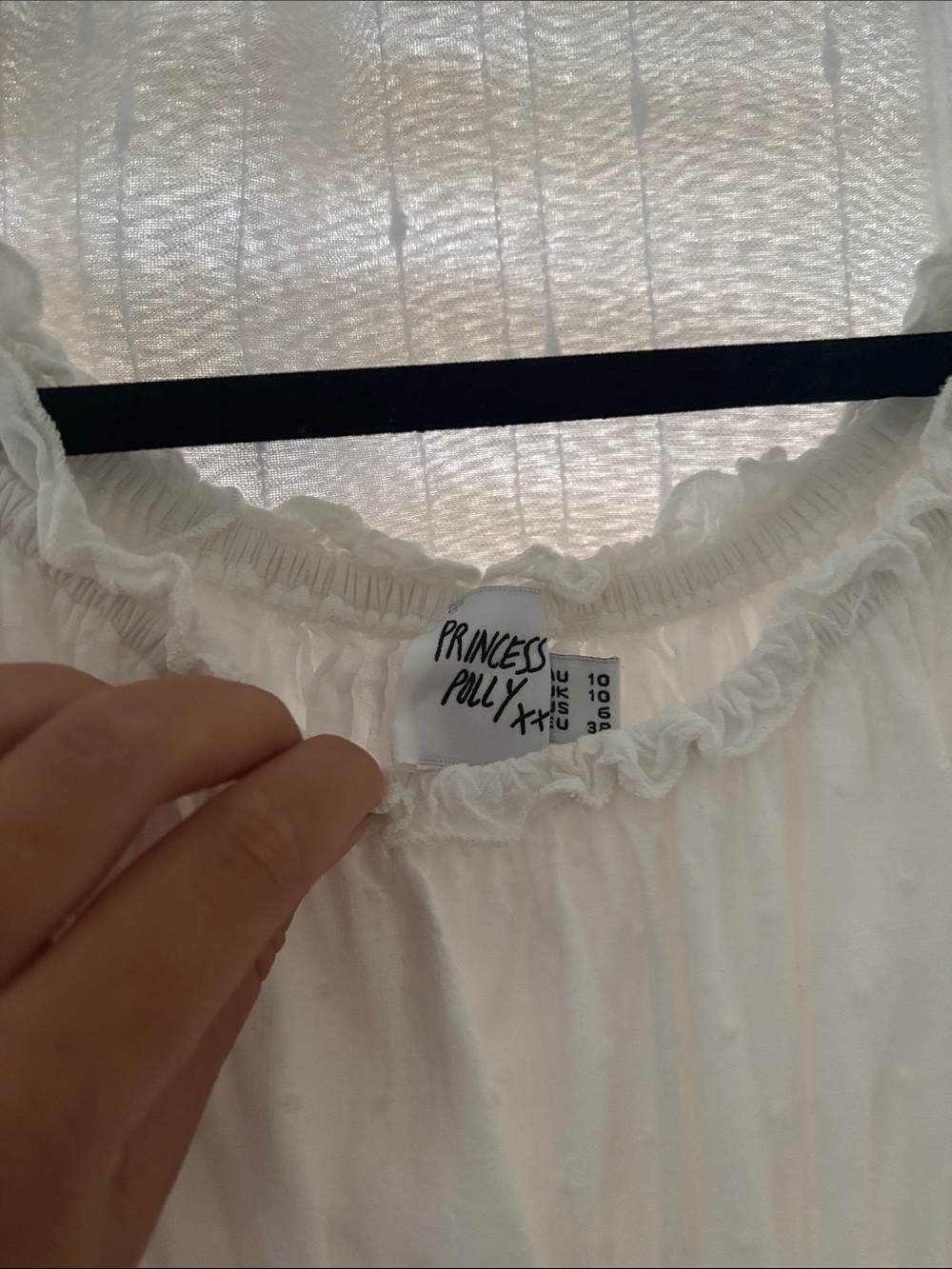 Princess Polly White Ruffled Romper - Picture 2 of 3